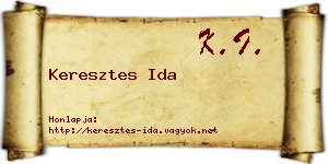 Keresztes Ida névjegykártya